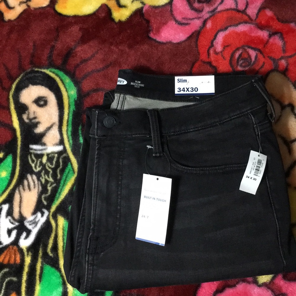 34X30 Men’s Black Jeans NWT Slim Fit Old Navy